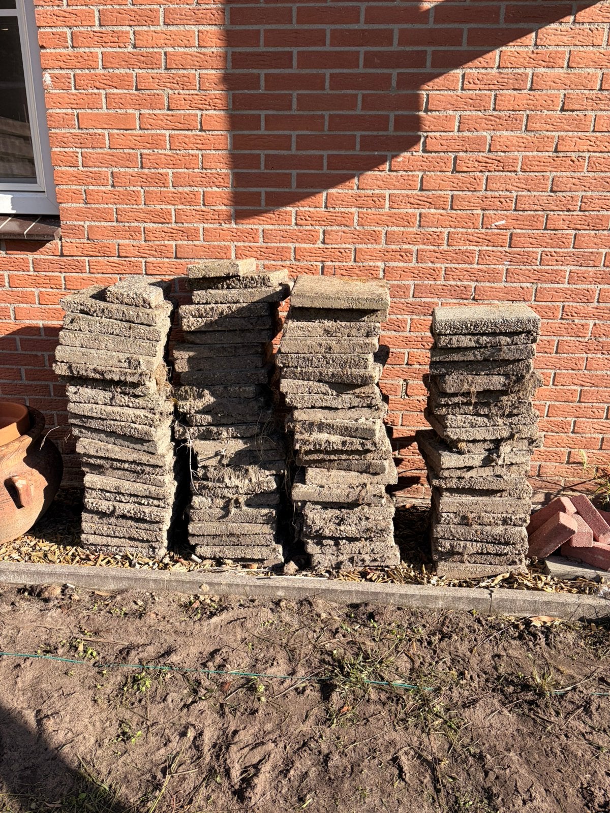 Tegels 30x30, Ophalen, Zo goed als nieuw, Beton, Terrastegels