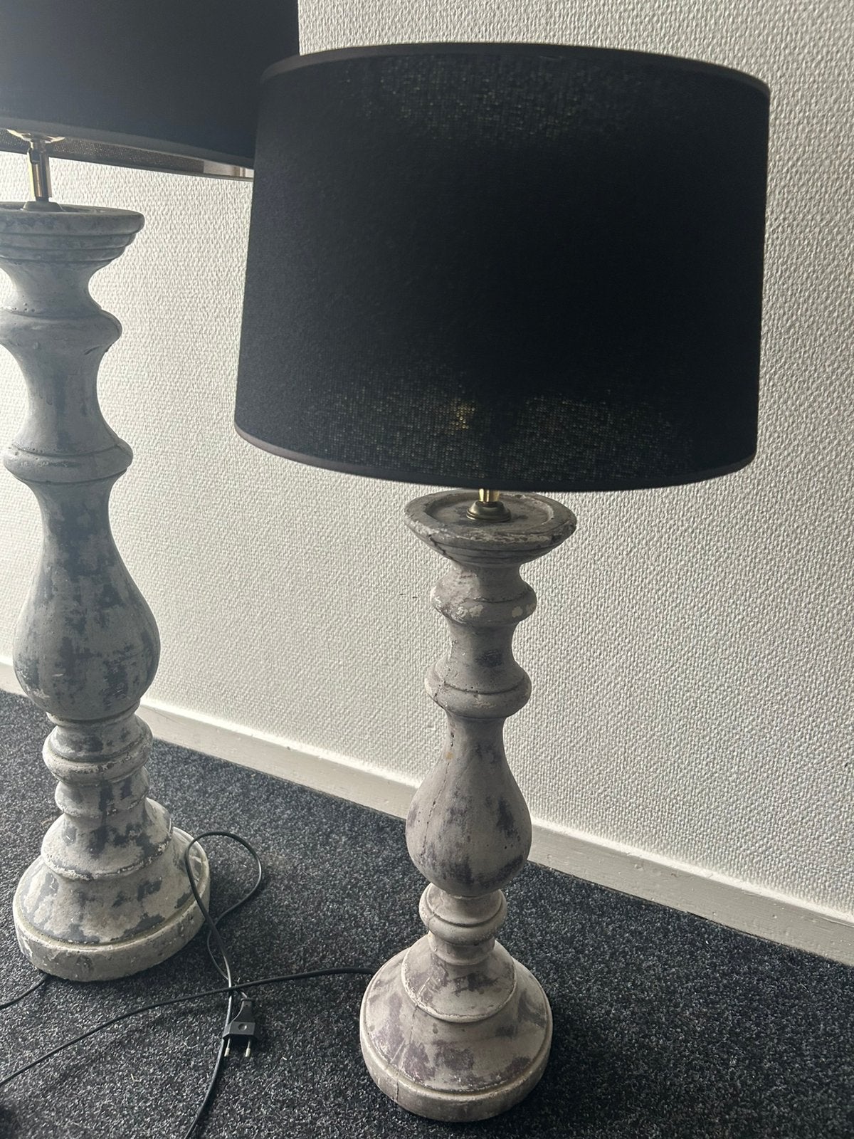 2 mooie staande lampen (ook apart te koop), Grijs, Ophalen, Gebruikt