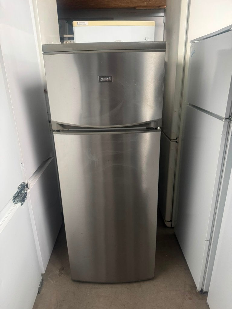 Zanussi RVS koelkast schoon garantie bezorging, Witgoed en Apparatuur, 150 tot 200 liter, Ophalen of Verzenden, Zo goed als nieuw