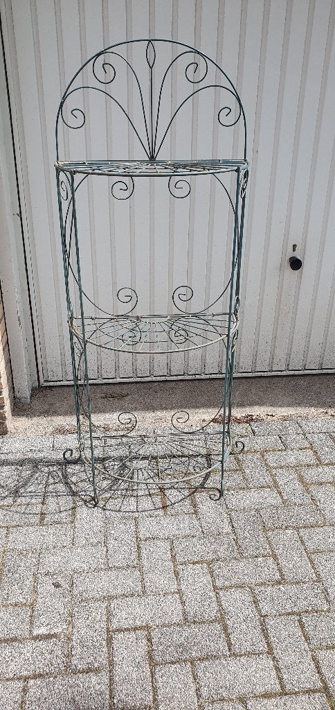 Smeedijzeren etagere inklapbaar voor planten of decoratie., Ophalen, Gebruikt