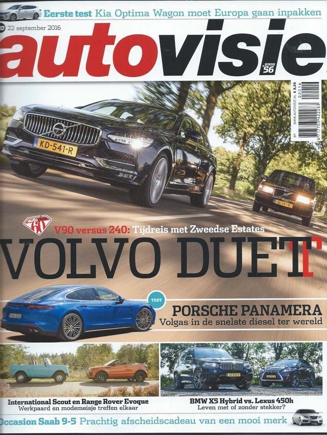 Autovisie 20 2016 : Porsche Panamera - BMW 650i Cabriolet, Ophalen of Verzenden, Gelezen, Algemeen