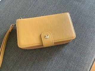 dames portemonnee met telefoonvak telefoontasje leer Nieuw, Ophalen, Nieuw, Beige, Leer