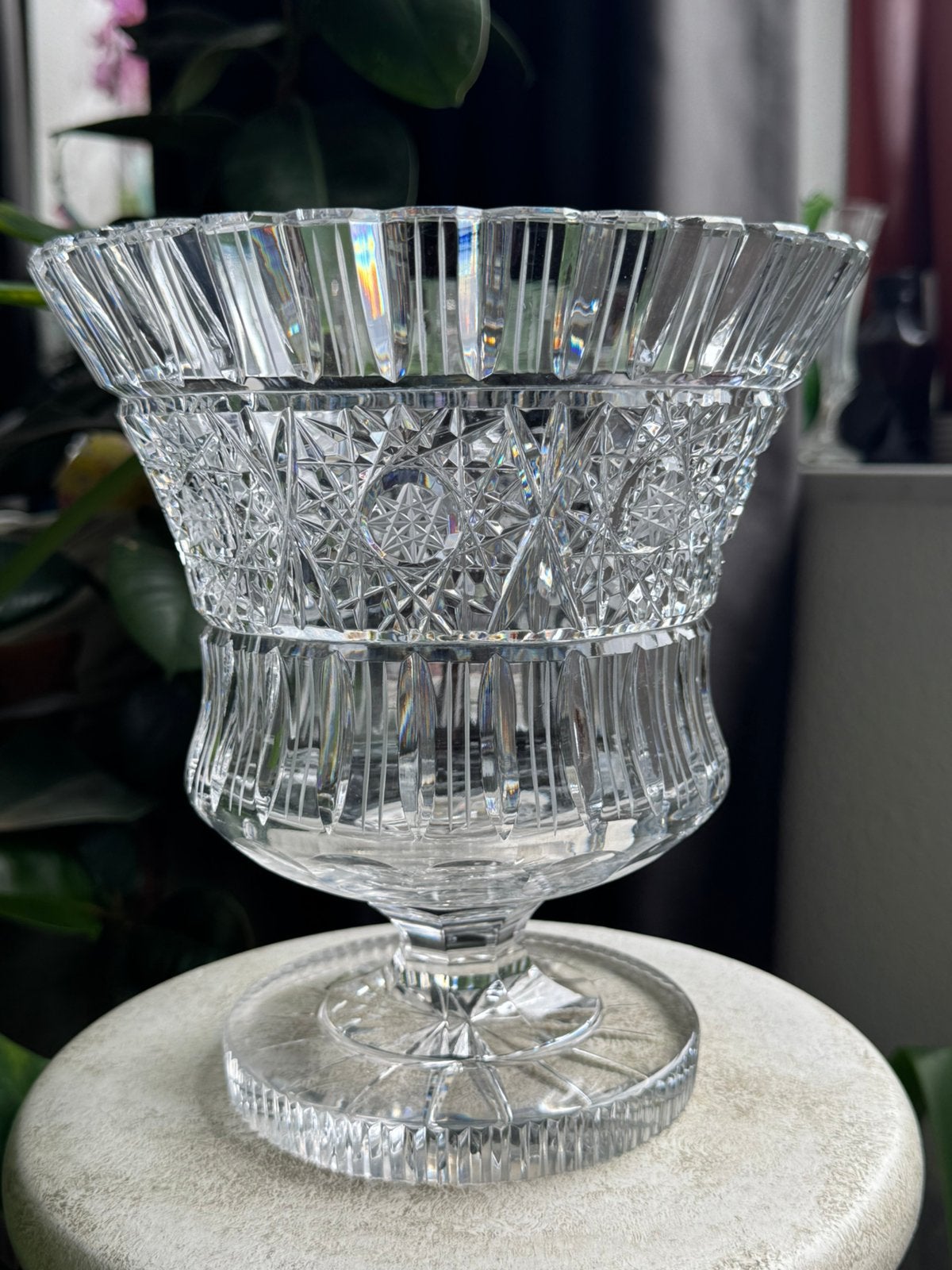 Empire Style Crystal Urn Vase, Ophalen of Verzenden