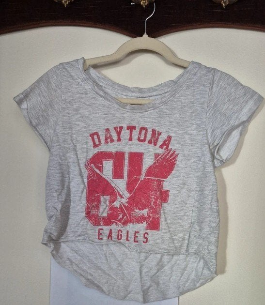 American Eagle cropped T-shirt grijs, Kleding | Dames, T-shirts, Ophalen of Verzenden, Korte mouw, Maat 36 (S), Grijs