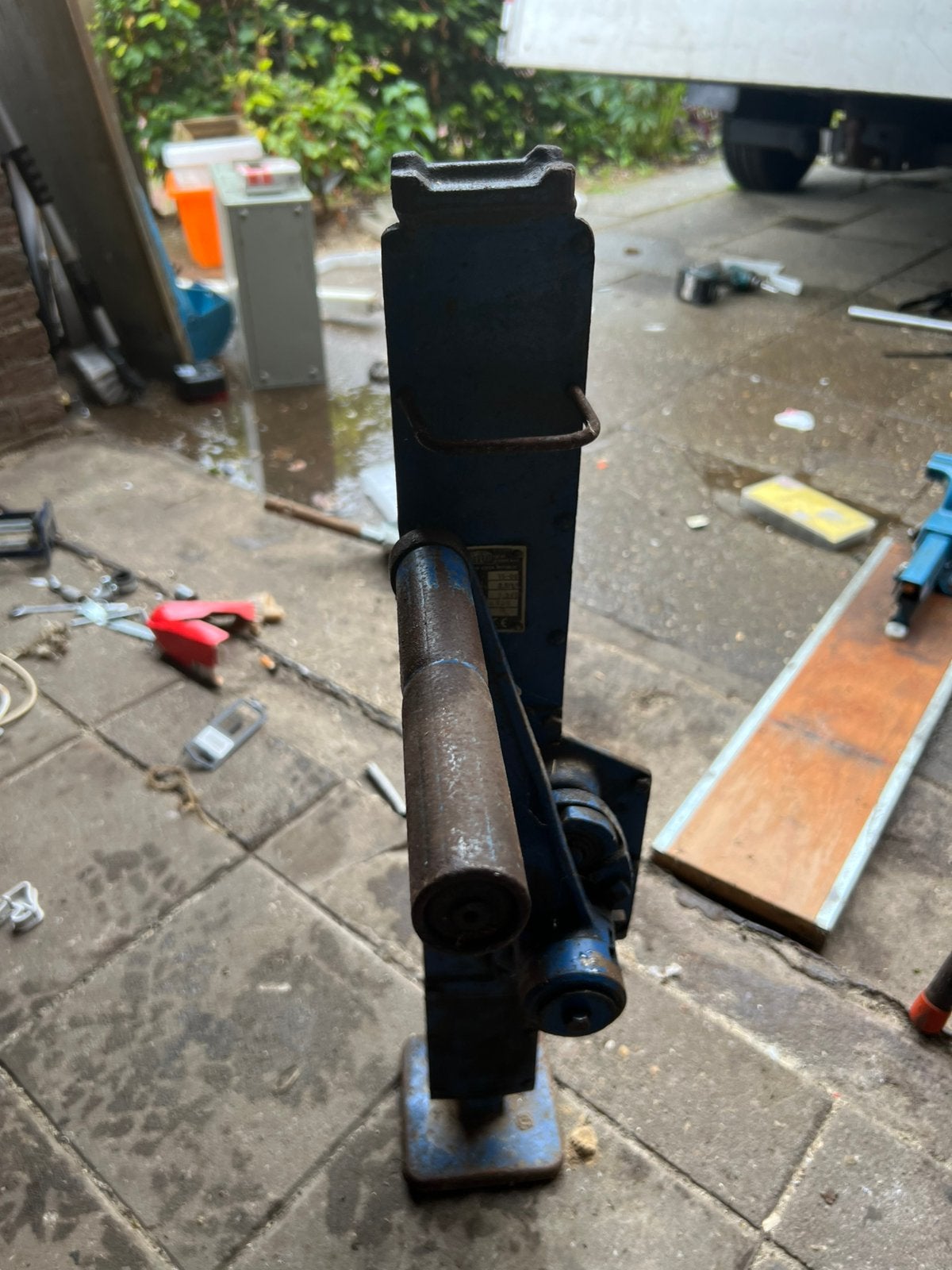 Domme kracht., Ophalen, Gebruikt, Hydraulisch, Garagekrik