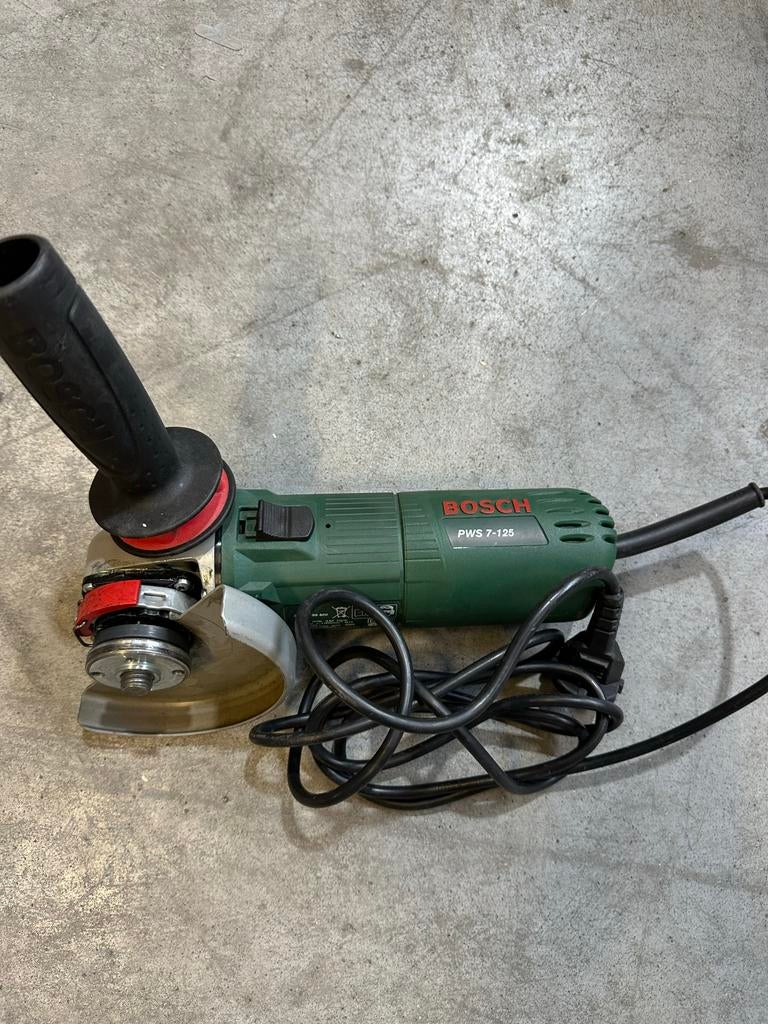 Bosch PWS 7-125 Haakse Slijper - Gebruikt, Ophalen of Verzenden, Gebruikt, 700 tot 1000 watt, Haakse handslijpmachine