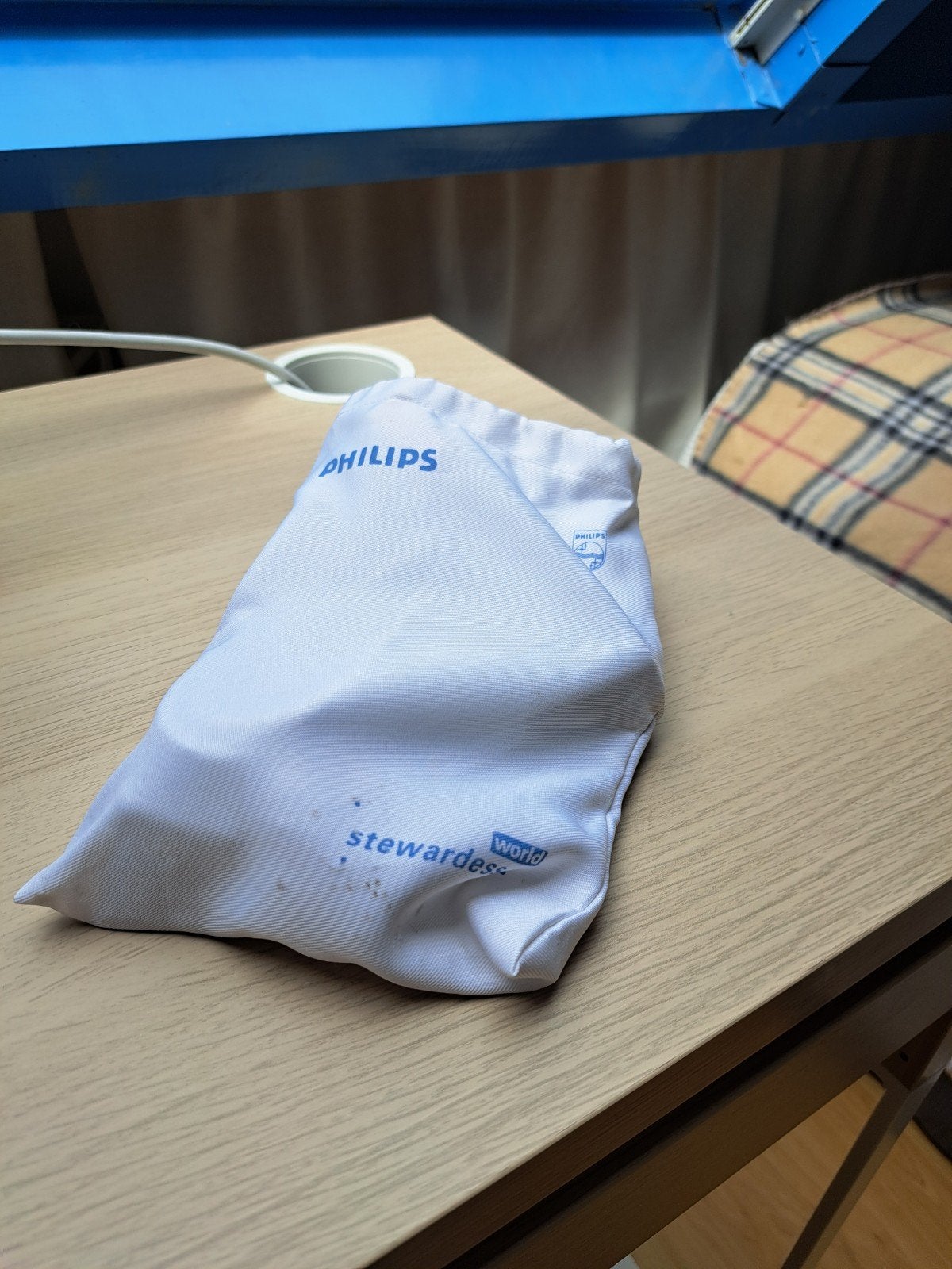 Vintage Philips Stewardess Strijkijzer met Doos en Zakje, Ophalen, Gebruikt, Strijkijzer met snoer