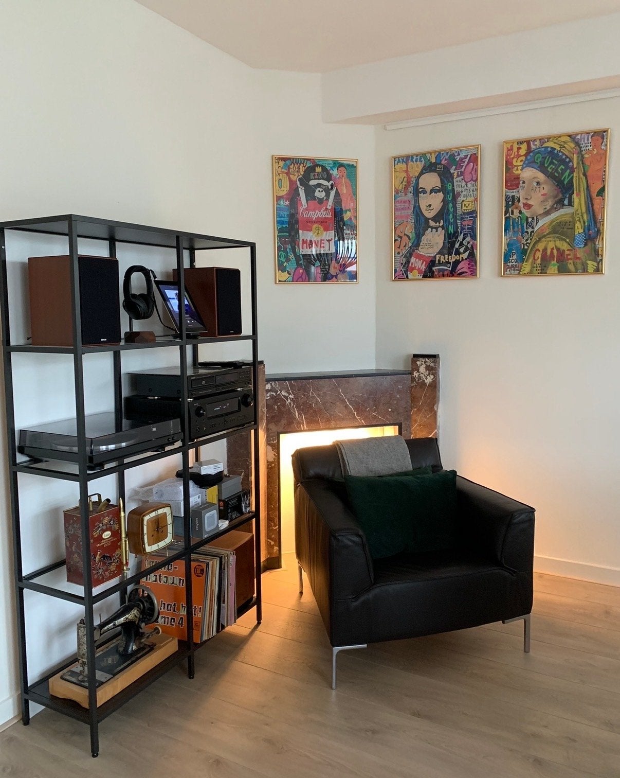Design on Stock, Bloq fauteuil - Donkerbruin, Huis en Inrichting, Ophalen, Zo goed als nieuw, 75 tot 100 cm, Leer