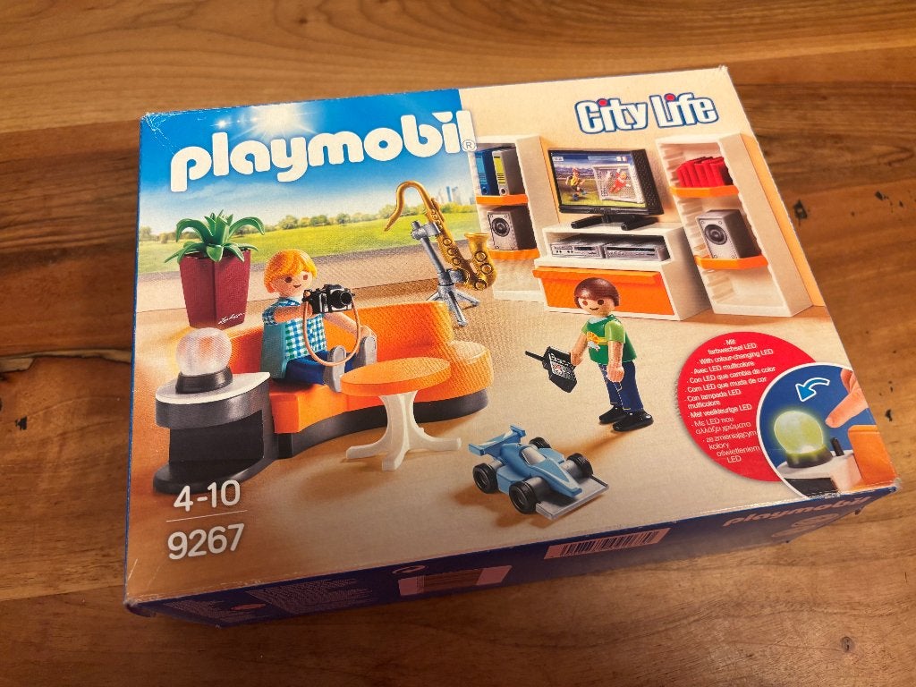 playmobil woonkamer 9267 compleet, Gebouw, Complete set, Ophalen of Verzenden, Zo goed als nieuw