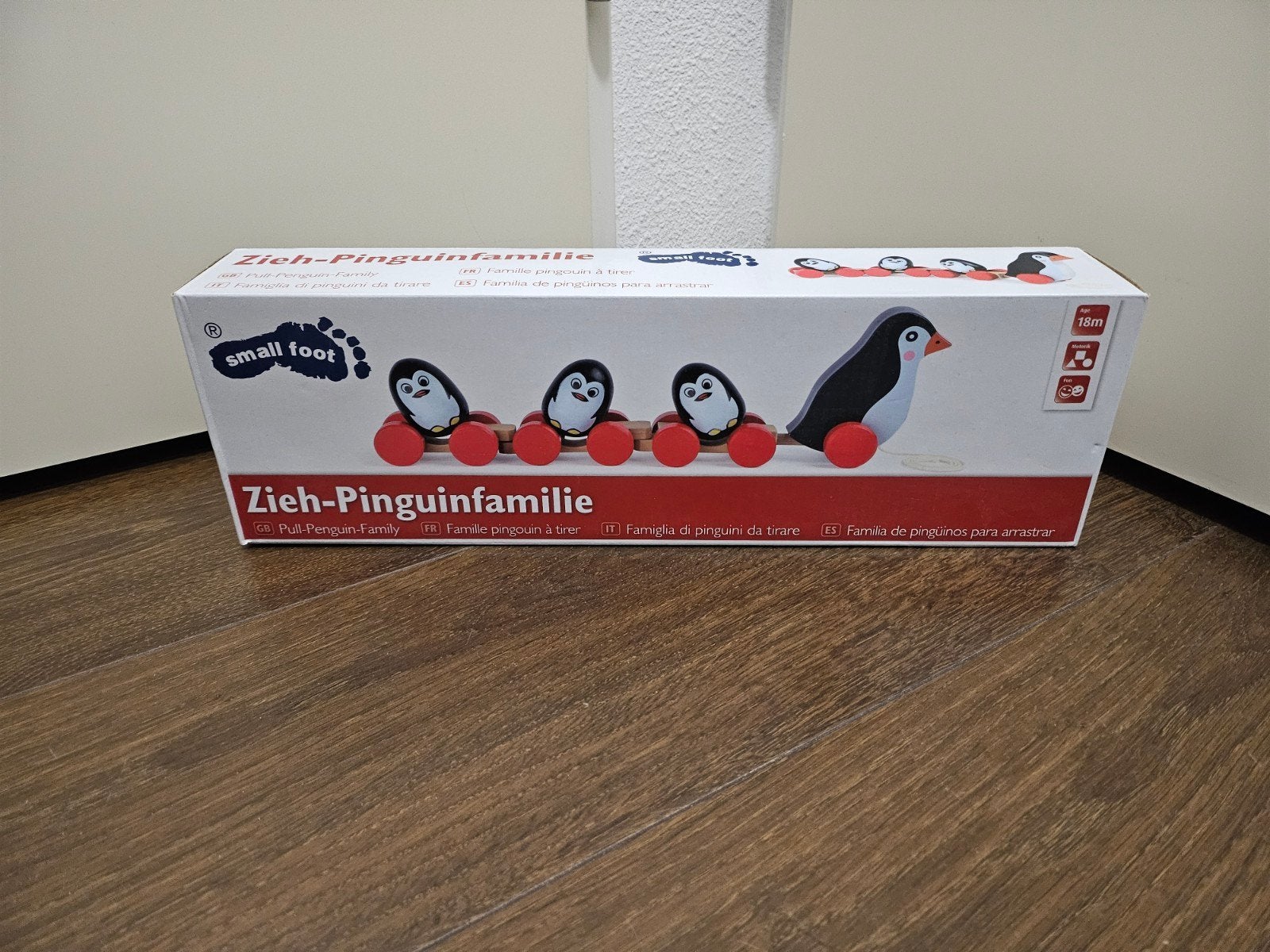 Small Foot Pinguïn Trektrein - Houten Speelgoed, Ophalen of Verzenden, Nieuw