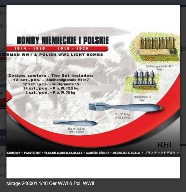 Modelbouw pakket Mirage-Hobby Mirage 248001 1/48 Ger WWI & P, 1:32 tot 1:50, Nieuw, Ophalen of Verzenden, Italeri