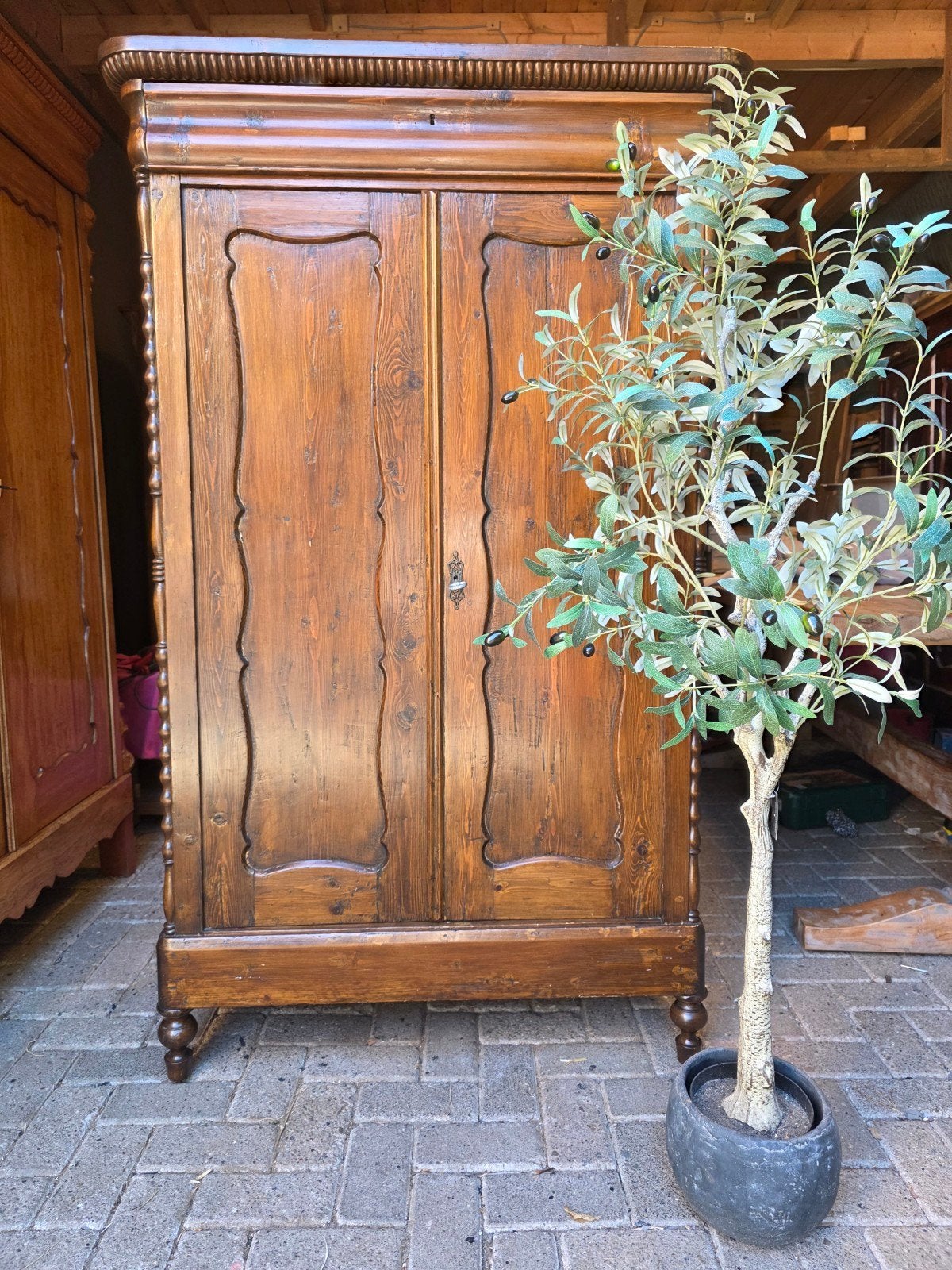 Originele biedermeier meidenkast kledingkast bez mogelijk, Ophalen of Verzenden