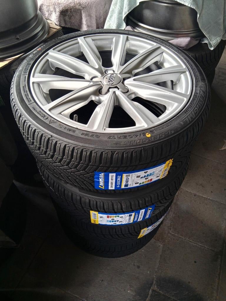 a1 "17" S-line polo TT ibiza NIEUWE BANDEN 5x100 215-45-17, Auto-onderdelen, Banden en Velgen, Ophalen, 215 mm, Banden en Velgen