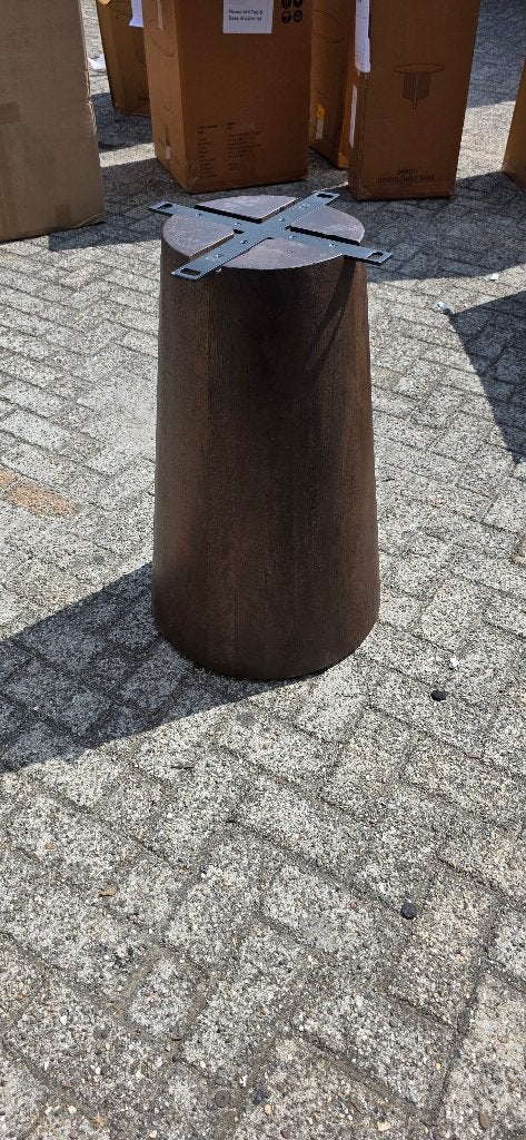 Groot aantal kolompoten eettafel Rond Bruin, Huis en Inrichting, Tafelonderdelen, Ophalen, Tafelpoot, 50 tot 100 cm, Bornsestraat 31