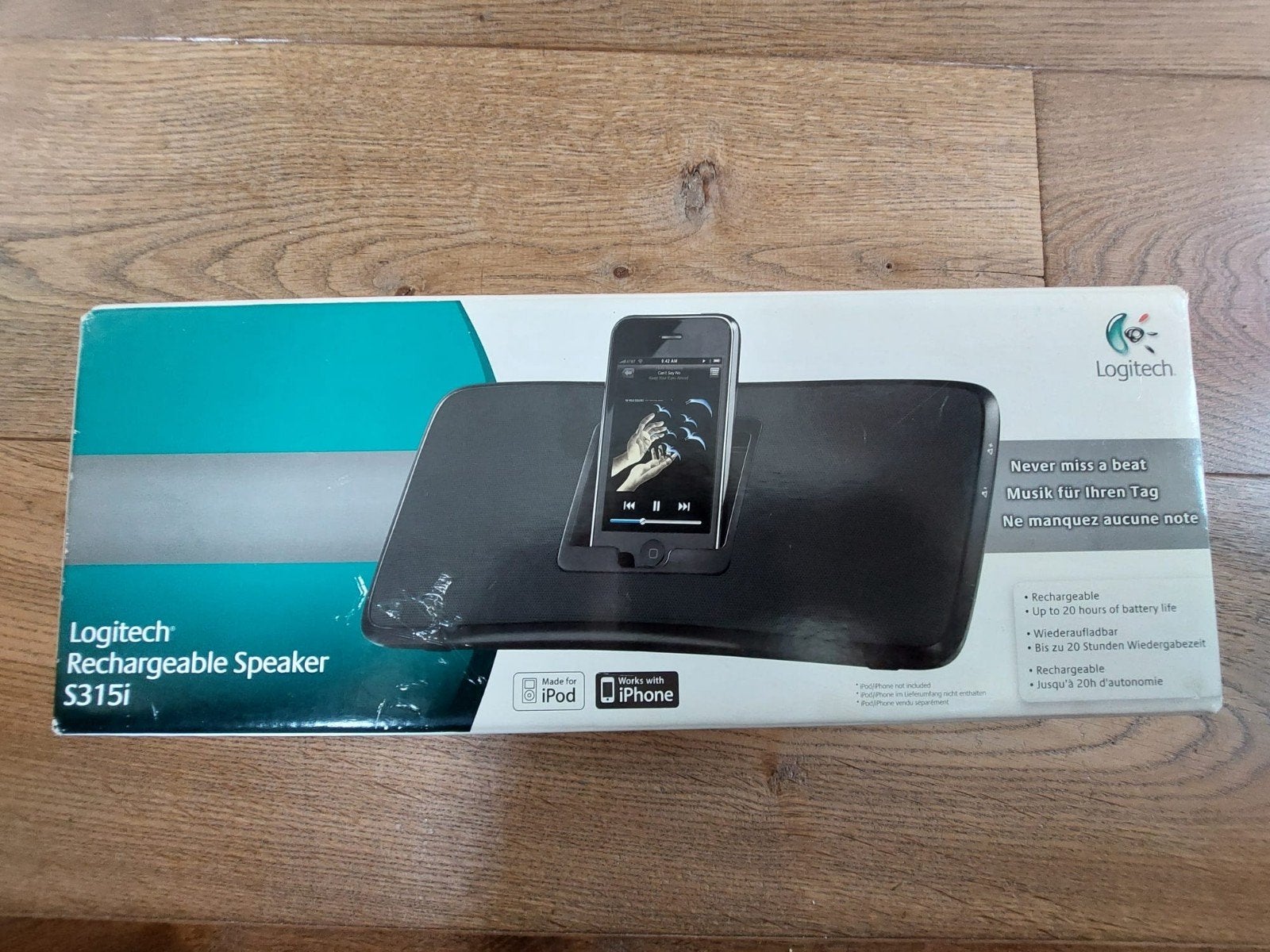 Logitech Rechargeable Speaker S315i voor iPhone/iPod, Gebruikt, Inclusief oplader, Logitech, Ophalen of Verzenden