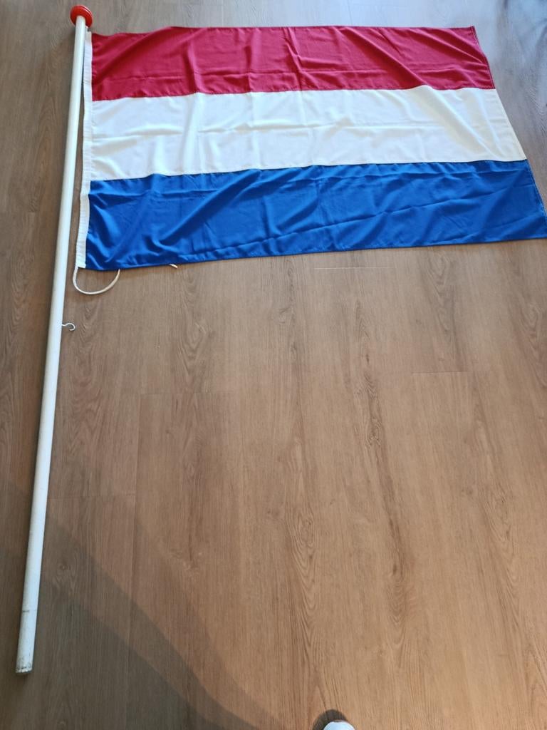 Vlag met stok, Ophalen