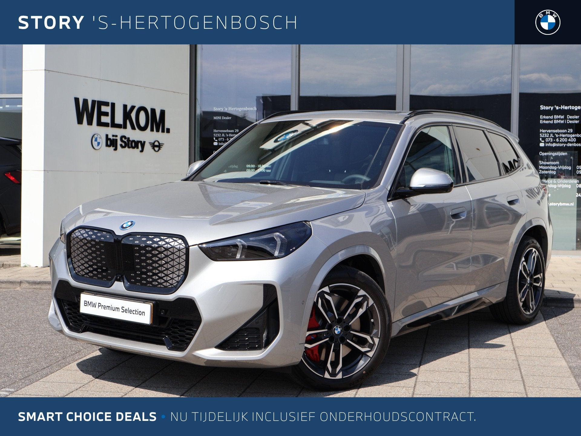 BMW iX1 eDrive20 M Sport / Trekhaak / Panoramadak / Sportsto, Auto's, Dealer onderhouden, 514 km, Met garantie (alle), 24 min