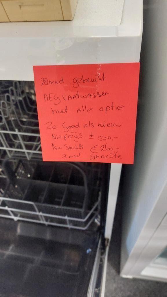vaatwasser vrijstaand AEG 260 Arpe Kampen 0635318715, Ophalen of Verzenden, Nieuw, Inbouw, 85 tot 90 cm
