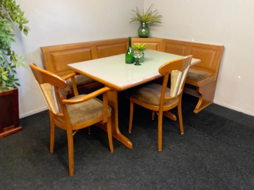 Originele Duitse eethoek Oostenrijkse hoekset hoekbank, Huis en Inrichting, Complete eetkamers, Ophalen, Duitsland oostenrijk alpen zwitserland tirol skihut gezellig