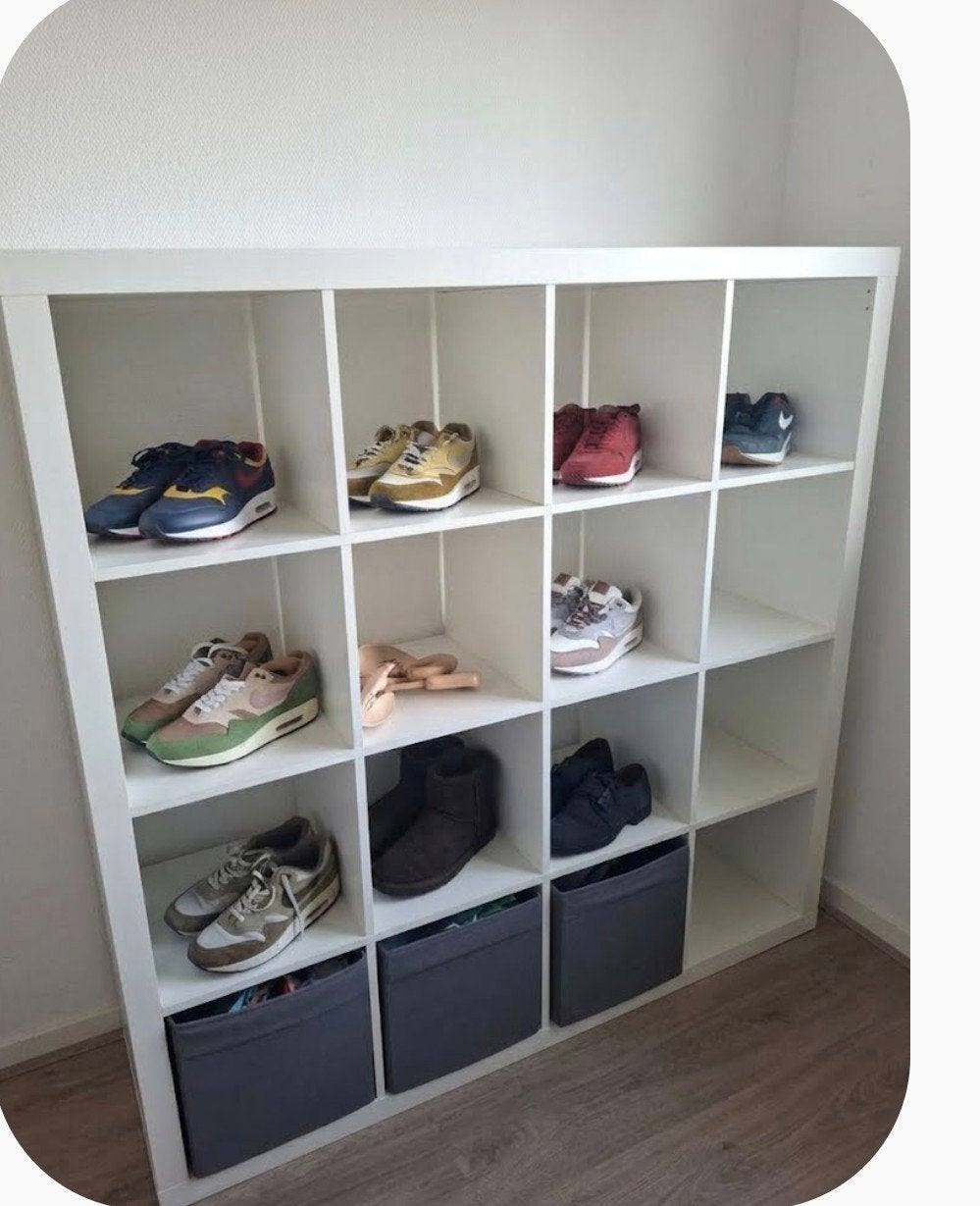 IKEA KALLAX Kast met 16 vakken - Wit, Ophalen, Gebruikt