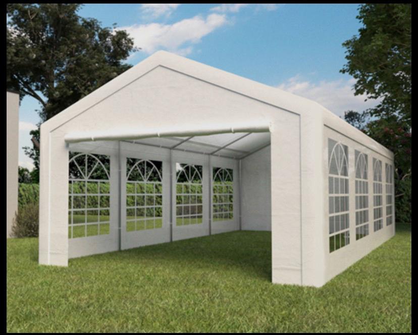 Professionele partytent 5x10m - Zeer zware uitvoering, Ophalen, Gebruikt, Meer dan 6