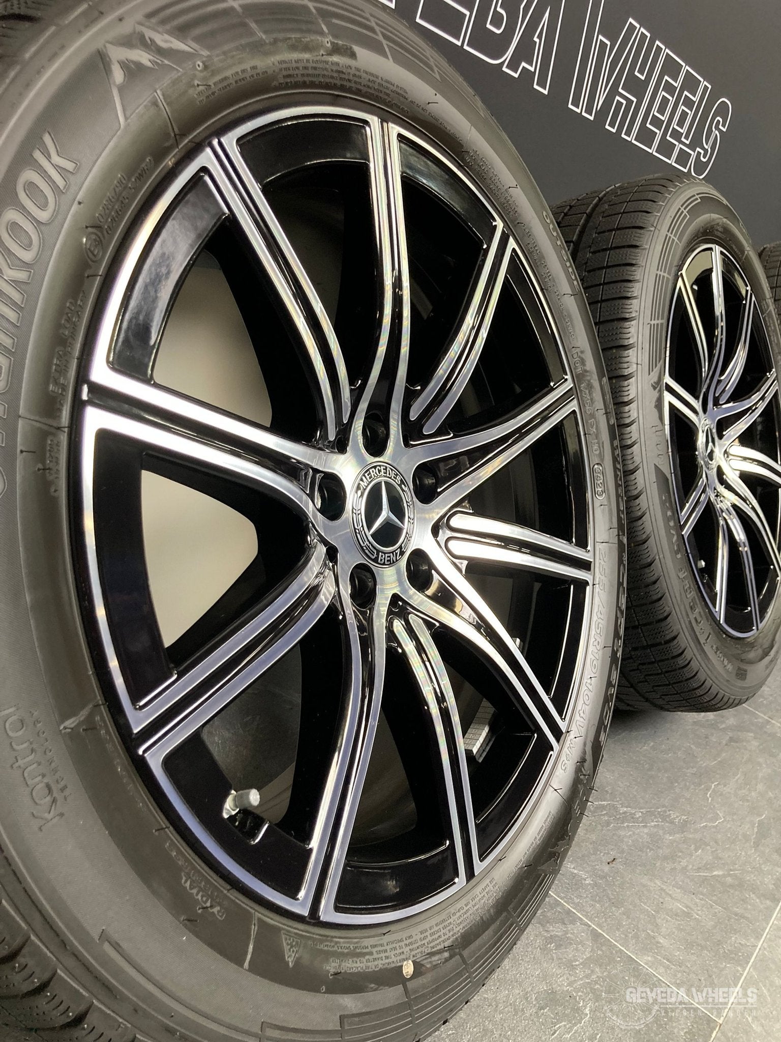 19” originele Mercedes S klasse W223 velgen + winterbanden, 19 inch, Gebruikt, 255 mm, -