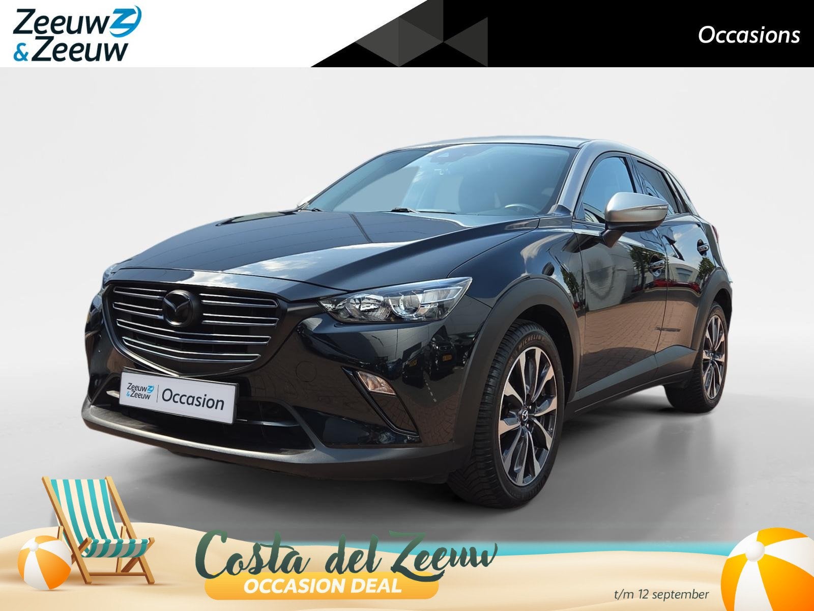 Mazda CX-3 2.0 SkyActiv-G 121 Sportive | Trekhaak | Achterui, Stof, 4 cilinders, Zwart, Origineel Nederlands
