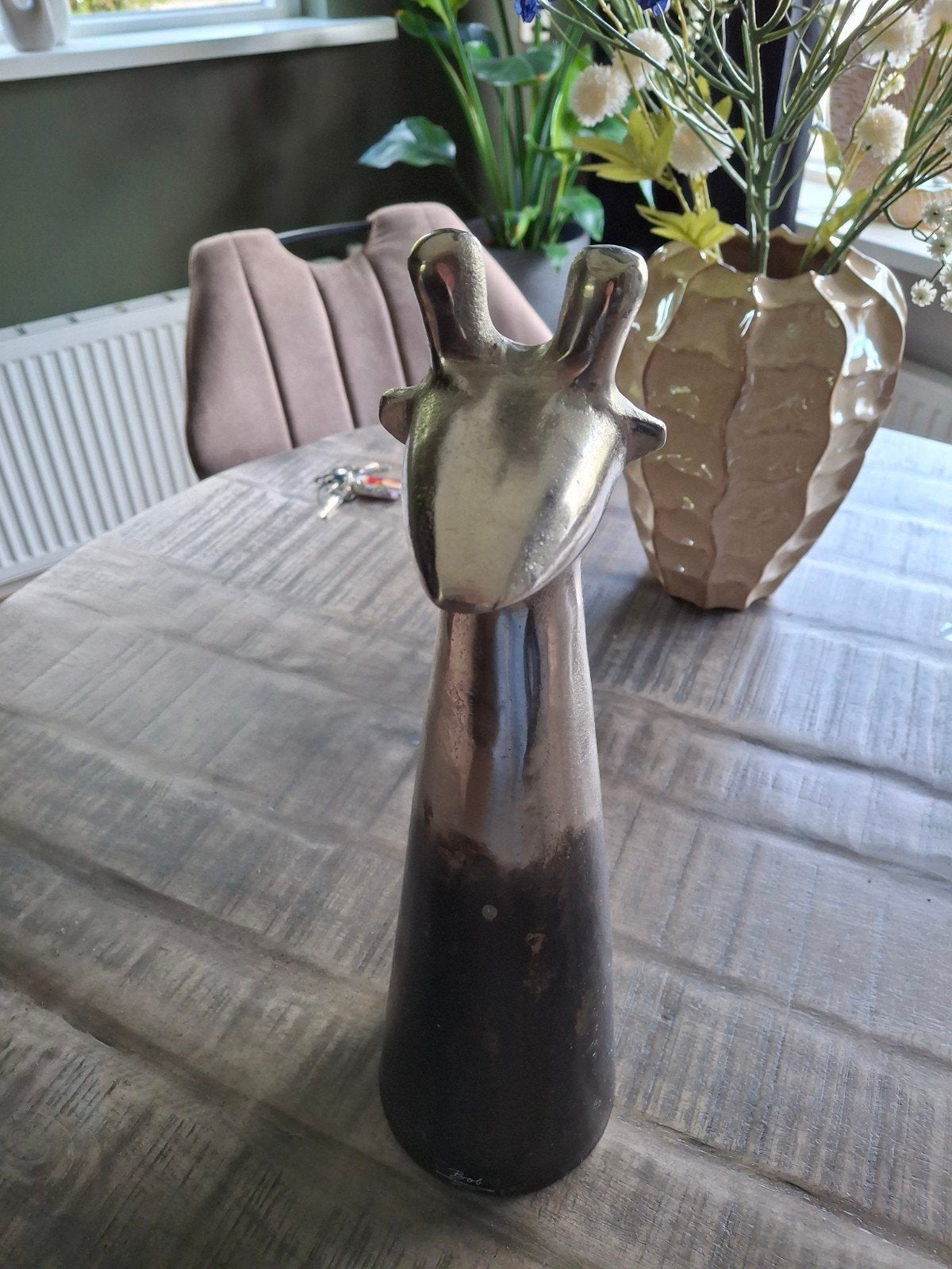 Nieuw giraffe vaas, Ophalen, Overige kleuren, Nieuw, Glas