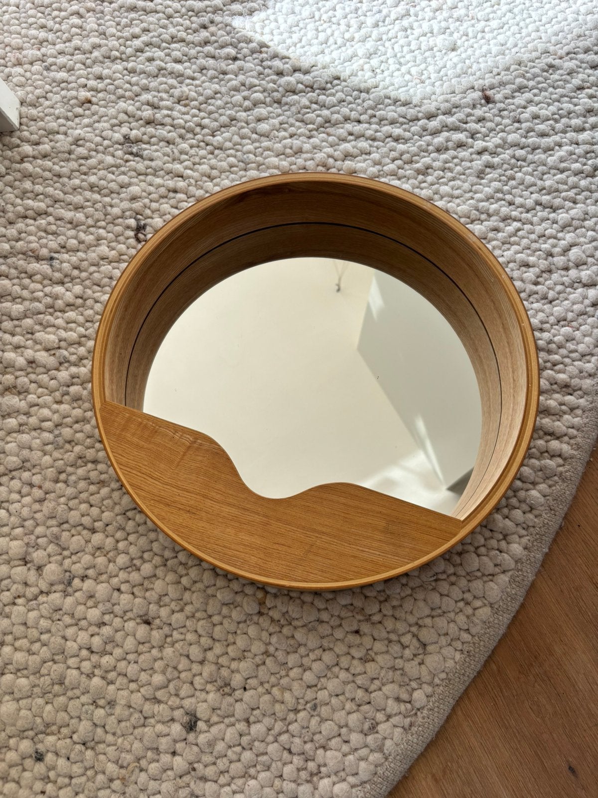 Zuiver Round Wall spiegel | Als nieuw!, Huis en Inrichting, Ophalen, Minder dan 50 cm, Rond, Zo goed als nieuw