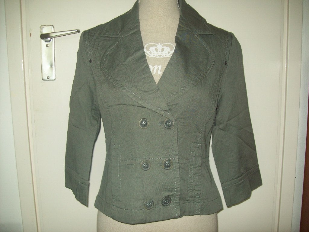 NIEUW! Trendy groen kort blazer jasje van Sandwich mt 36 38, Kleding | Dames, Jasjes, Kostuums en Pakken, Verzenden, Nieuw, Jasje