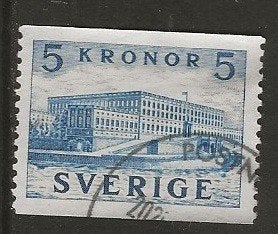 Zweden 3, gebouw voor corne, Verzenden, Zweden, Gestempeld