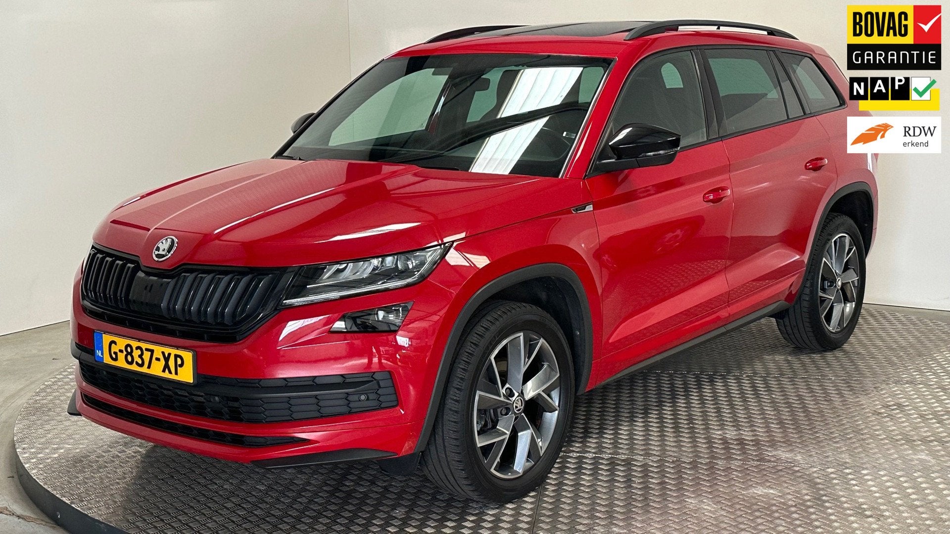 Skoda Kodiaq 1.5 TSI Sportline Business benzine automaat nav, Euro 6, 4 cilinders, 150 pk, Origineel Nederlands