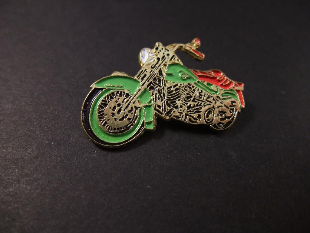 Klassieke Harley-cruiser Softail- oude chopper-stijl, pin, Ophalen of Verzenden, Gebruikt, Overige onderwerpen