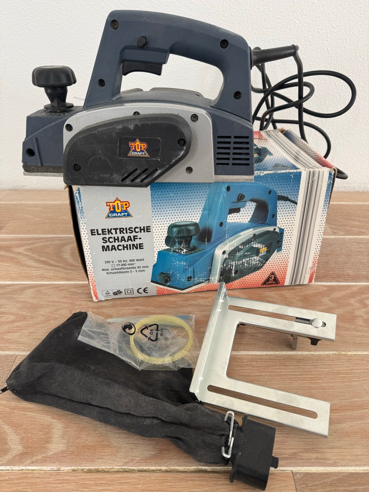 Elektrische schaafmachine - Top Craft WK900EH, Doe-het-zelf en Verbouw, Ophalen of Verzenden, Gebruikt, Elektrisch
