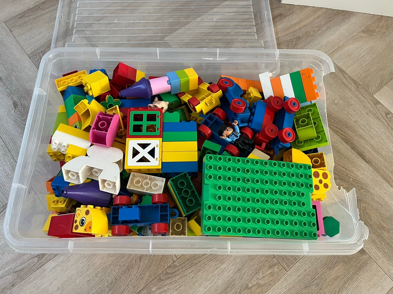 Grote bak duplo, Kinderen en Baby's, Speelgoed | Bouwstenen, Ophalen, Gebruikt