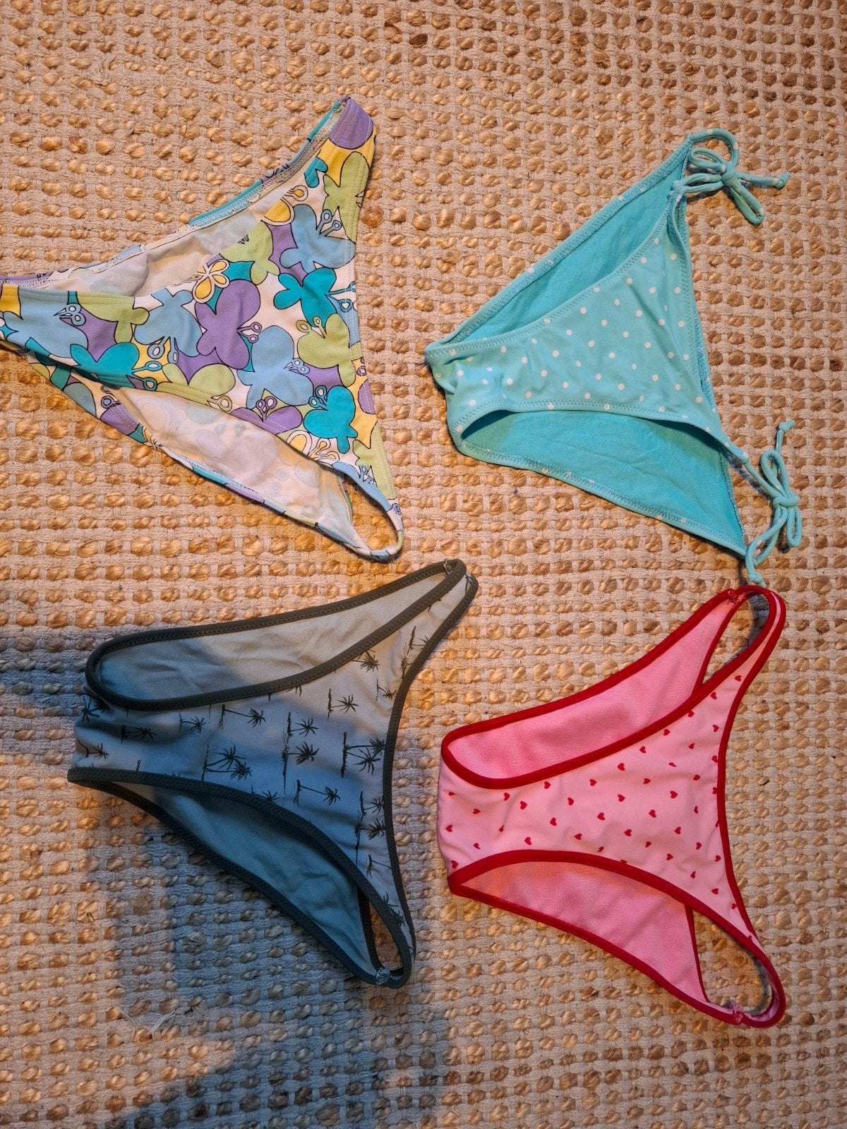 Bikini broekjes set - 4 stuks Maat XS, Ophalen of Verzenden, Gedragen, Meerkleurig, Bikini