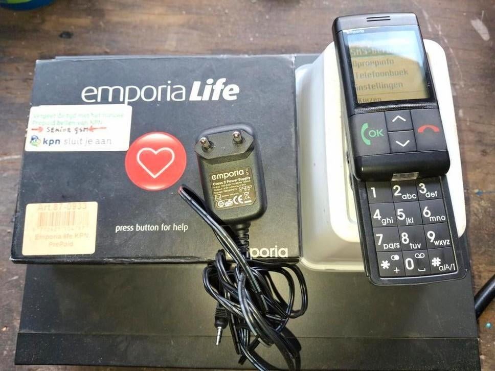 Emporia Life Senioren GSM PrePaid KPN, Telecommunicatie, Mobiele telefoons | Overige merken, Ophalen of Verzenden
