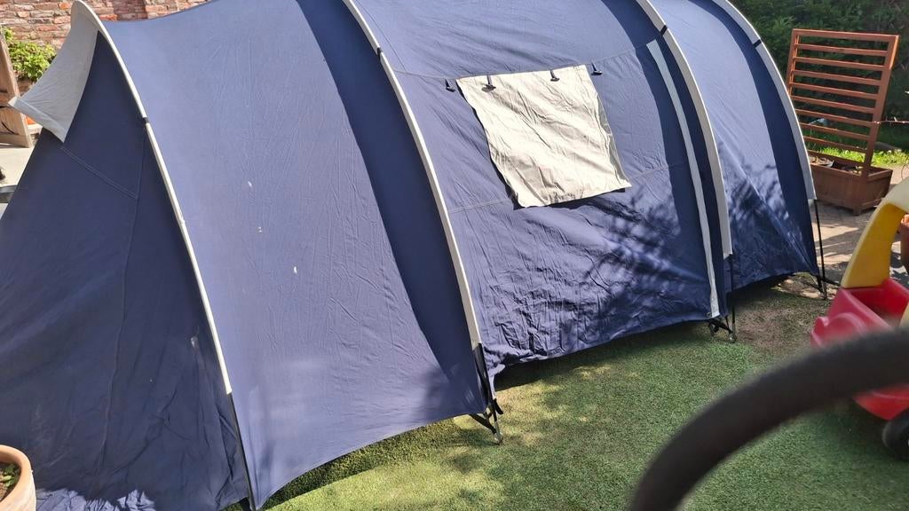Tent met 2 slaapcabines. (Katoen), Ophalen, Gebruikt, Tot en met 4
