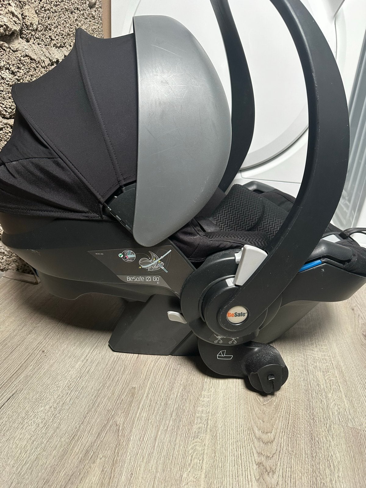 BeSafe iZi Go autostoel - Zwart/Grijs, Zijbescherming, 0 t/m 13 kg, Ophalen, Overige merken