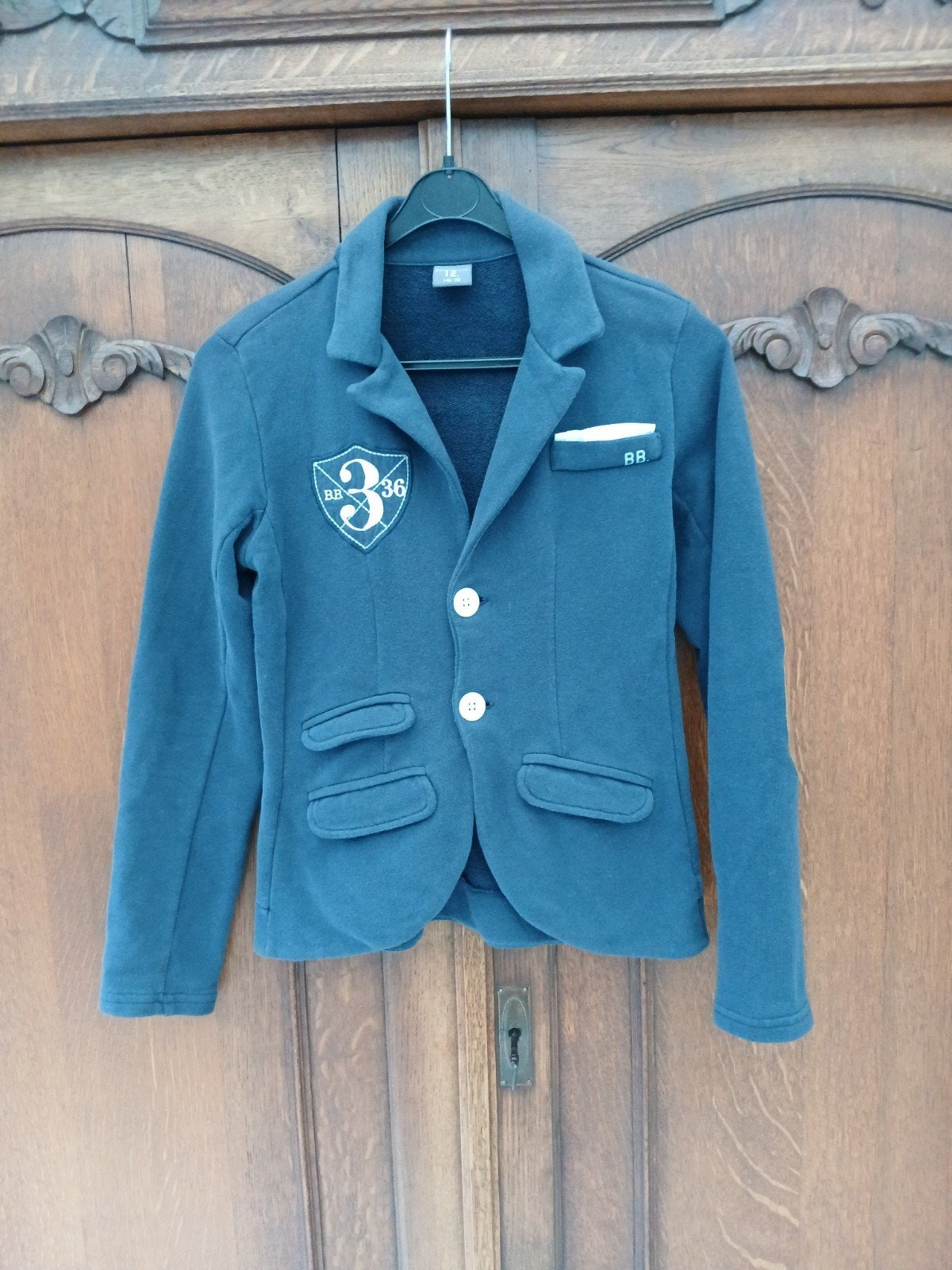 Hudsun jongens blazer maat 146-152, Kinderen en Baby's, Kinderkleding | Maat 146, Zo goed als nieuw, Jongen, Jas, Ophalen of Verzenden