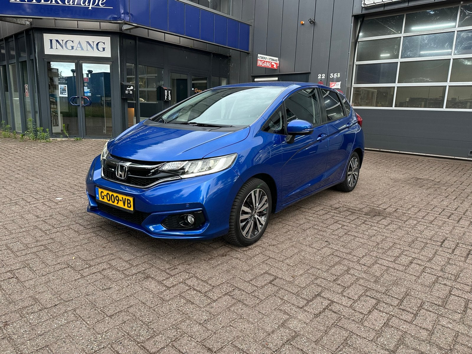 Honda Jazz 1.3 I-vtec 102pk CVT 2019 Blauw, Auto's, 450 kg, Euro 6, 4 cilinders, Blauw