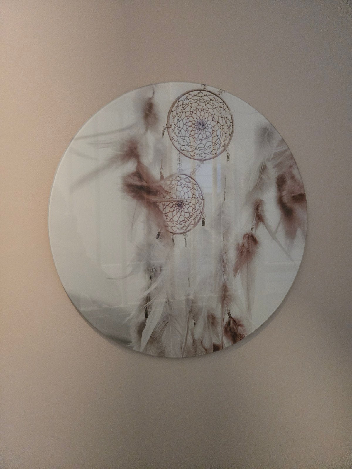 Wandcirkel Dromenvanger met veren - Boho stijl, Ophalen, Boho, Meerkleurig, Zo goed als nieuw