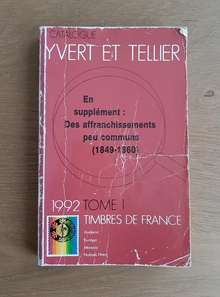 Postzegelcatalogus van Yvert Et Tellier Tome 1 uit 1992, Postzegels en Munten, Postzegels | Toebehoren, Ophalen, Catalogus