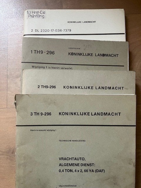 Voorschriften handleiding manuals o.a Nekaf, YA, VW etc.., Ophalen of Verzenden, Landmacht, Nederland, Boek of Tijdschrift