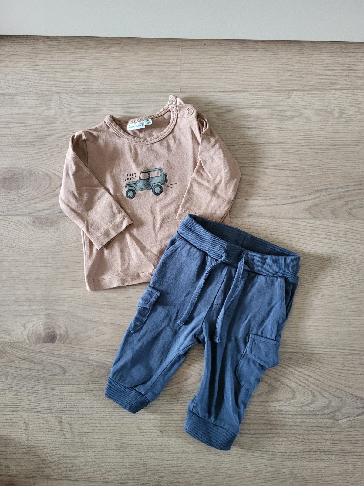 Setje maat 56, Babylook, Jongetje of Meisje, Ophalen of Verzenden, Zo goed als nieuw