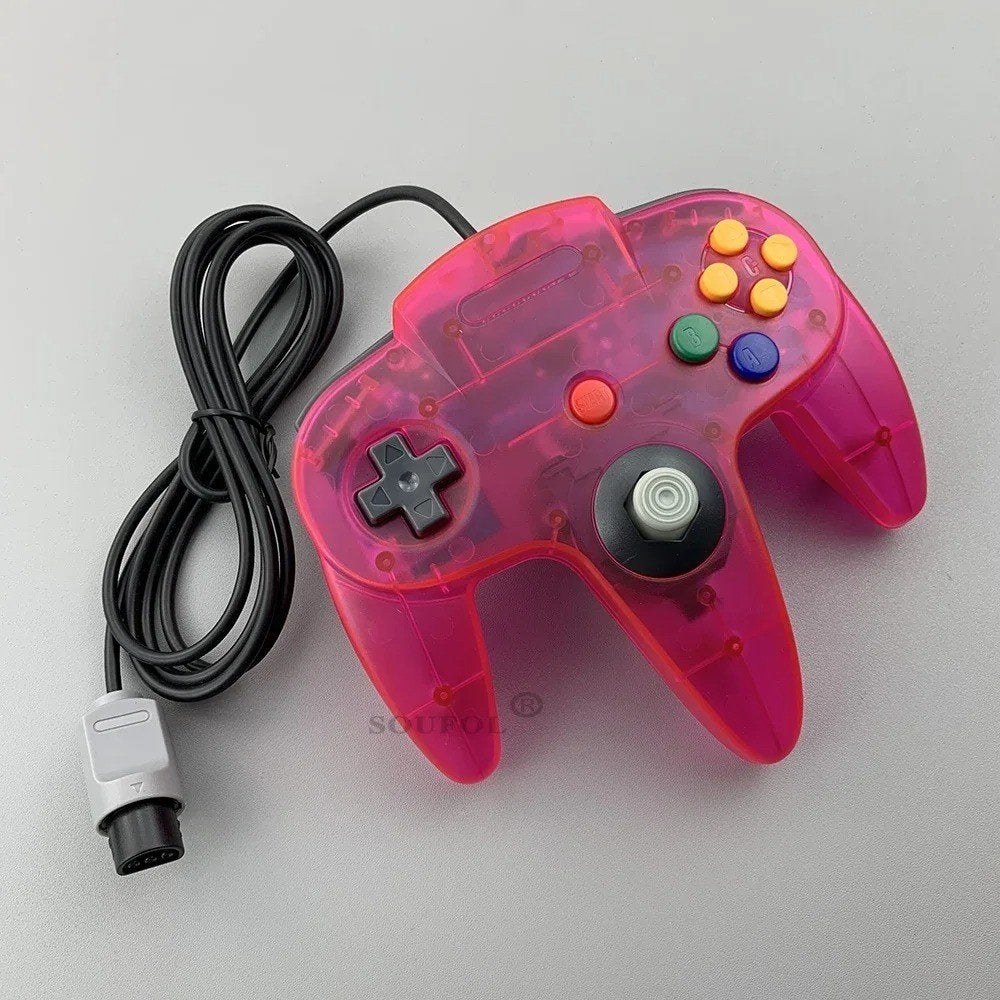 Nieuwe controller / gamepad voor Nintendo 64 - Transparant, Spelcomputers en Games, Ophalen of Verzenden, Nieuw, Met 1 controller
