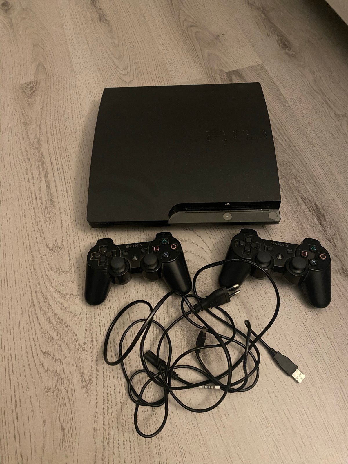 PlayStation 3 met 15 spellen en 2 controllers, Spelcomputers en Games, Met 2 controllers, Ophalen of Verzenden, Slim, Gebruikt