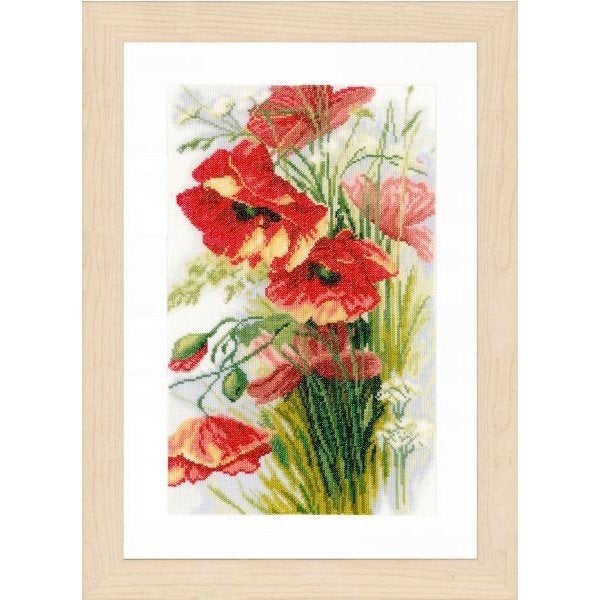 Borduurpakket Poppies pn0156301, ., Nieuw, Ophalen of Verzenden, .