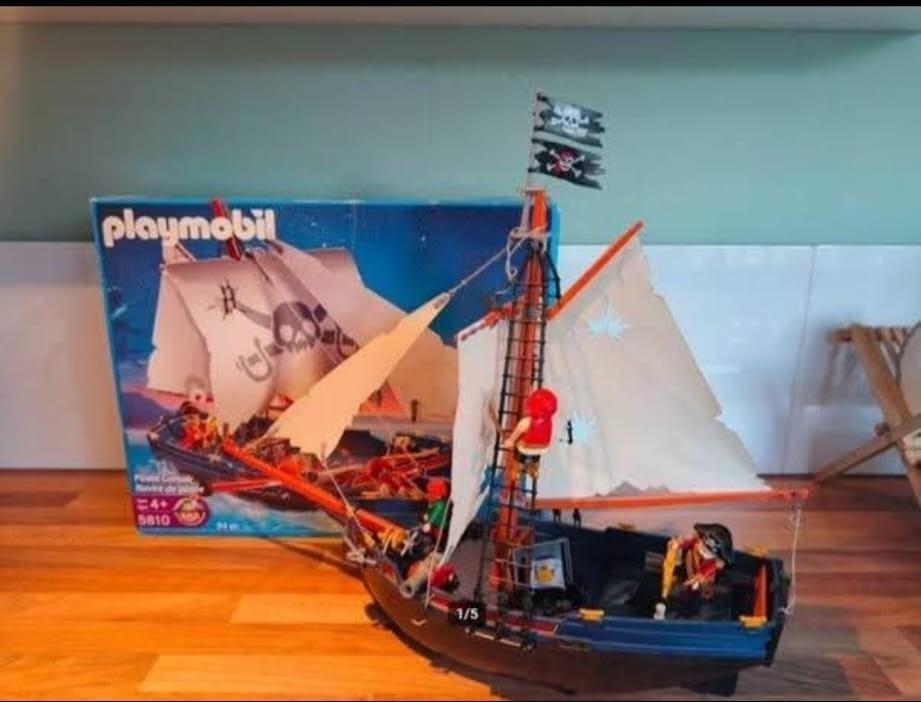 Playmobiel piratenboot, Ophalen, Gebruikt
