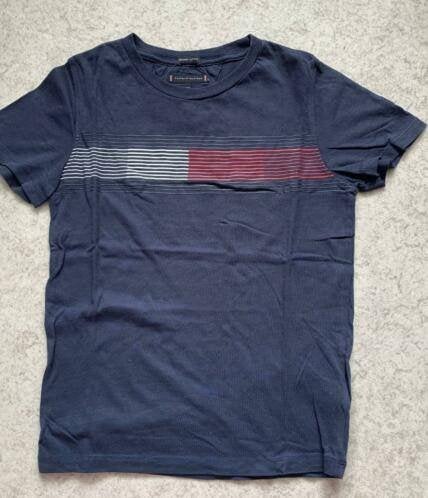 Donker blauwe TOMMY HILFIGER shirt, maat 140, Kinderen en Baby's, Kinderkleding | Maat 140, Verzenden, Shirt of Longsleeve, Jongen